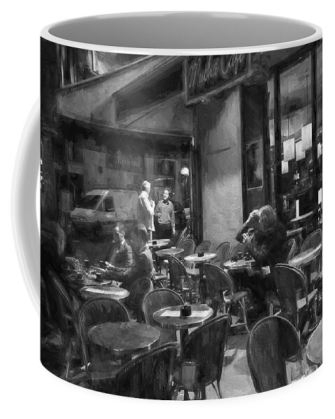 Cafe Coffee Mug featuring the photograph Mucha Cafe by John Rivera