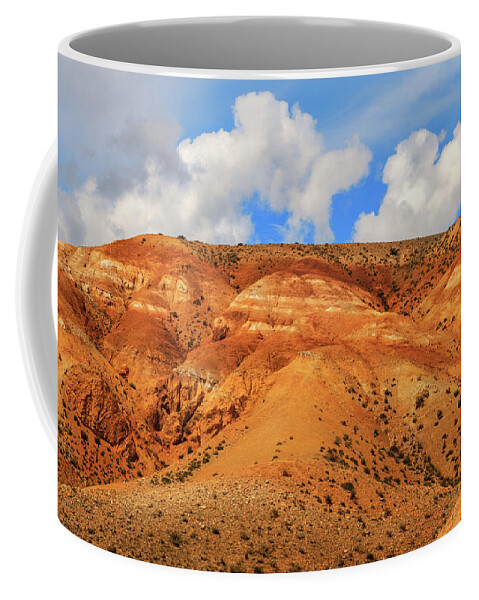Russian Artists New Wave Coffee Mug featuring the photograph Multicolored Mountains of Kyzyl-Chin. Altai by Victor Kovchin