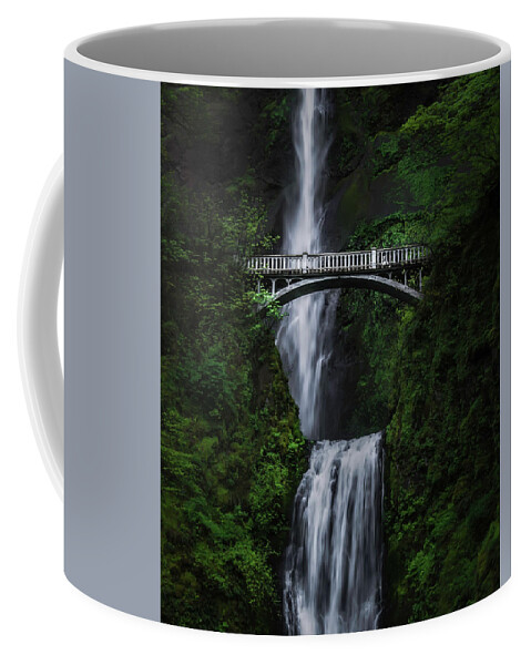 Columbia River Gorge Coffee Mug featuring the photograph Multnomah Falls by Larry Marshall