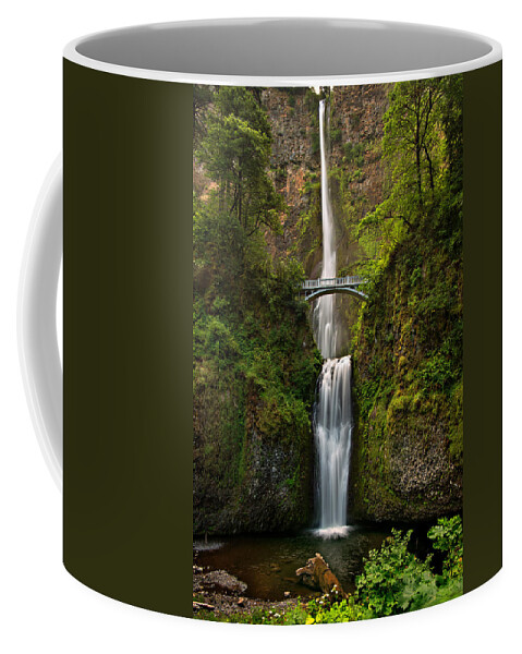 Multnomah Coffee Mug featuring the photograph Multnomah Falls by Mary Jo Allen