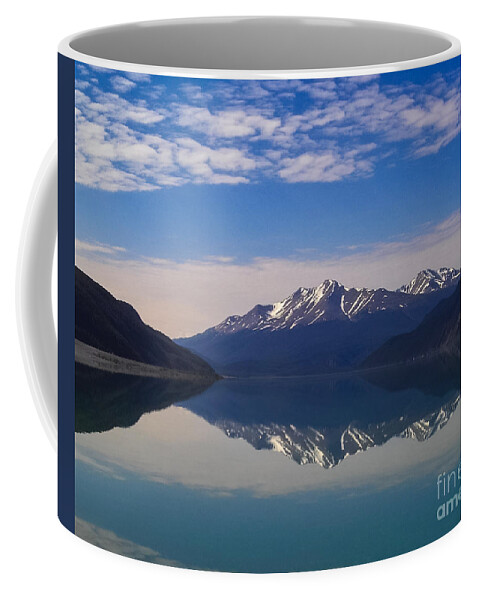 Muncho Lake Coffee Mug featuring the photograph Muncho Lake Reflection British Columbia Canada by Kimberly Blom-Roemer