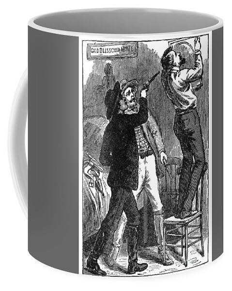 1882 Coffee Mug featuring the painting Murder Of Jesse James by Granger