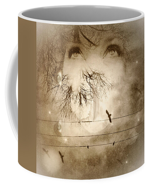 Muse Coffee Mug featuring the digital art Muse by Melissa D Johnston
