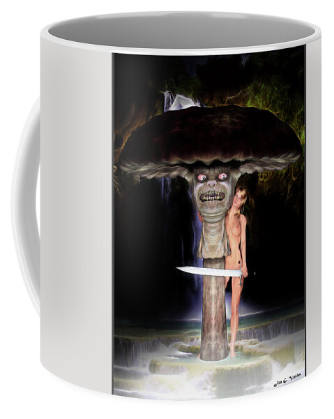 Mushroom Coffee Mug featuring the digital art Mushroom Stew by Jon Volden