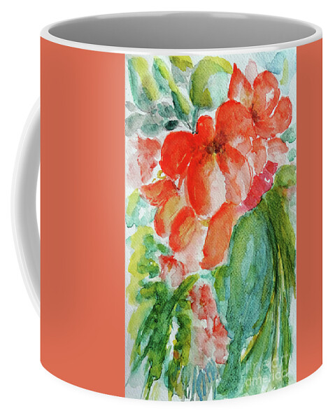 Roses Coffee Mug featuring the painting Music Of My Heart by Jasna Dragun