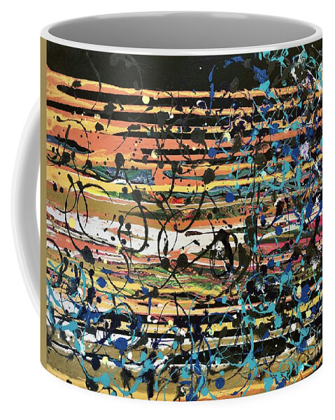 Abstract Coffee Mug featuring the painting Symphony by Sherry Harradence