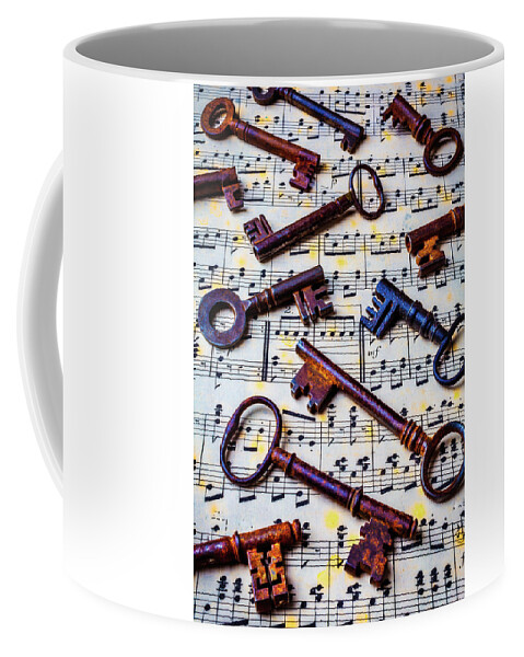 Key Coffee Mug featuring the photograph Musical Keys by Garry Gay