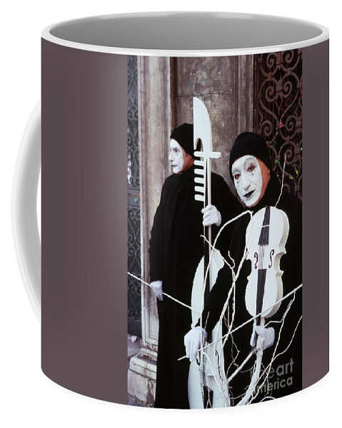 Musicians Coffee Mug featuring the photograph Musicians canevale by Riccardo Mottola