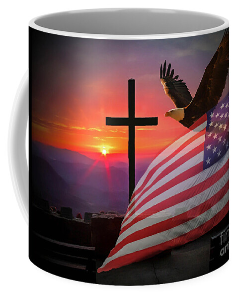 Flag Coffee Mug featuring the photograph My Country by Geraldine DeBoer