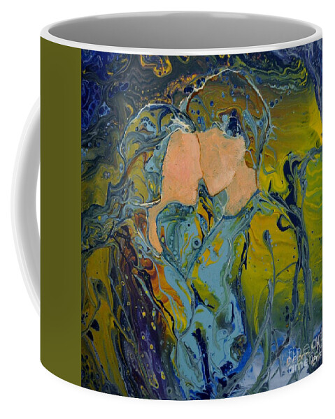Romantic Couple Coffee Mug featuring the painting My Fair Lady by Deborah Nell
