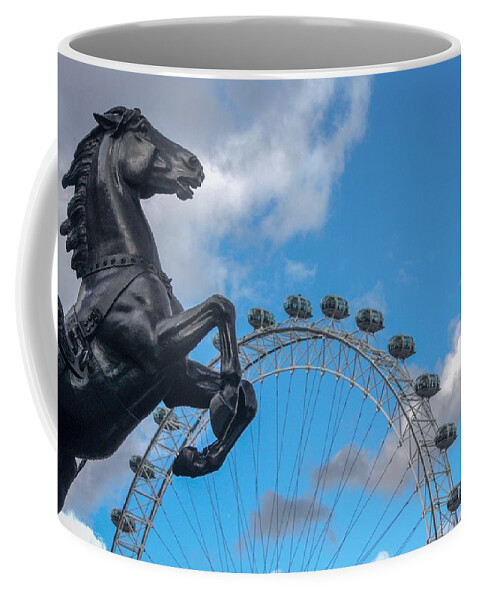 London Eye Coffee Mug featuring the photograph My Favorite Ride by Diane Lindon Coy