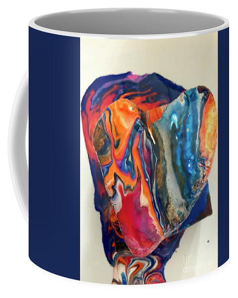 Hearts Coffee Mug featuring the photograph My Heart Rocks For You by Sherry Harradence