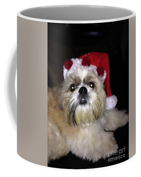 Christmas Coffee Mug featuring the photograph My lil Murray Christmas by Lisa Koyle