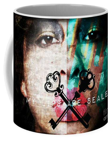  Coffee Mug featuring the photograph My lips are sealed by Jessica S