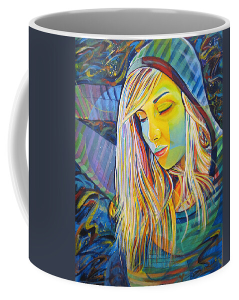 Colorful Coffee Mug featuring the painting My Love by Joshua Morton