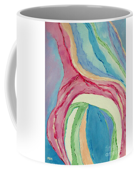 Abstract Coffee Mug featuring the painting My Peace by Mary Mirabal