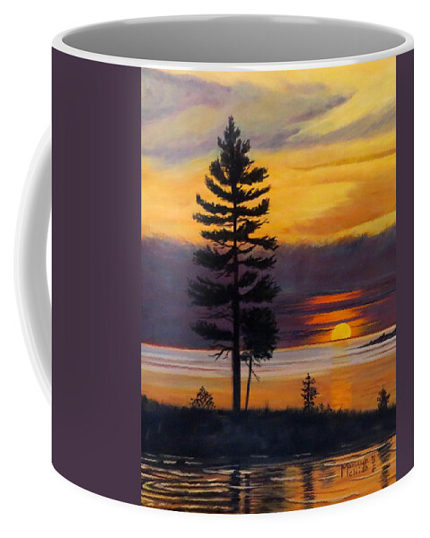 White Pine Coffee Mug featuring the painting My Place by Marilyn McNish