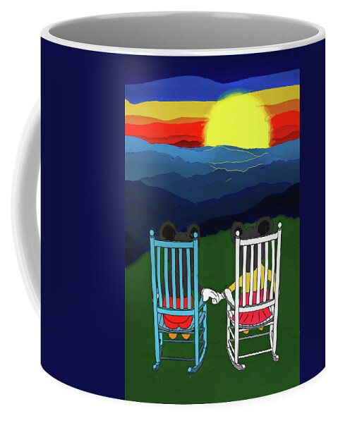 Safe Coffee Mug featuring the digital art My Happy Place is with You by John Haldane