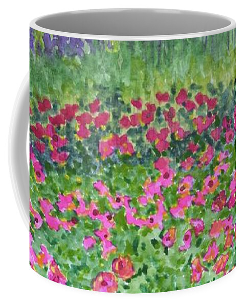  Coffee Mug featuring the painting My Ultimate Garden by Barrie Stark