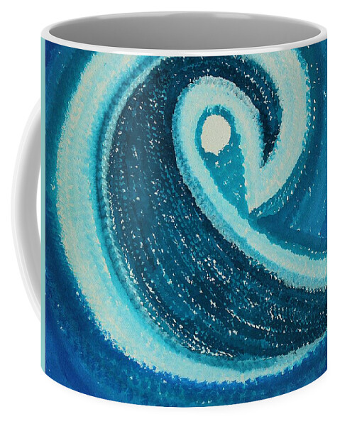 Wave Coffee Mug featuring the painting My Wave original painting by Sol Luckman