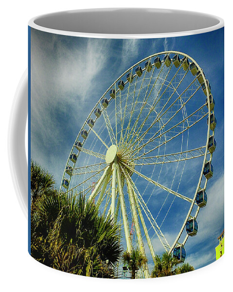 Myrtle Beach Coffee Mug featuring the photograph Myrtle Beach Skywheel by Bill Barber