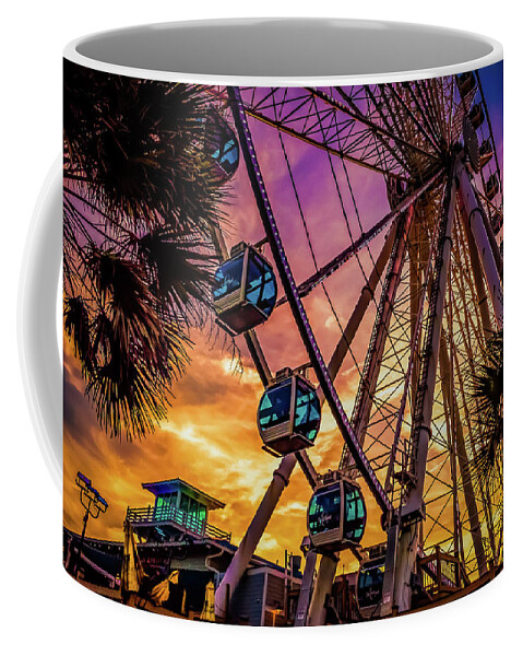 Amusements Coffee Mug featuring the photograph Myrtle Beach Skywheel by David Smith