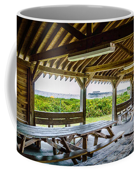 Beach Coffee Mug featuring the photograph Myrtle Beach State Park Picnic Shelter by David Smith