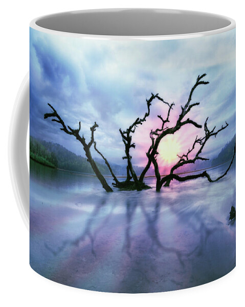 Appalachia Coffee Mug featuring the photograph Mysterious Dawn by Debra and Dave Vanderlaan
