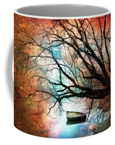 Appalachia Coffee Mug featuring the digital art Mystic Moon by Debra and Dave Vanderlaan