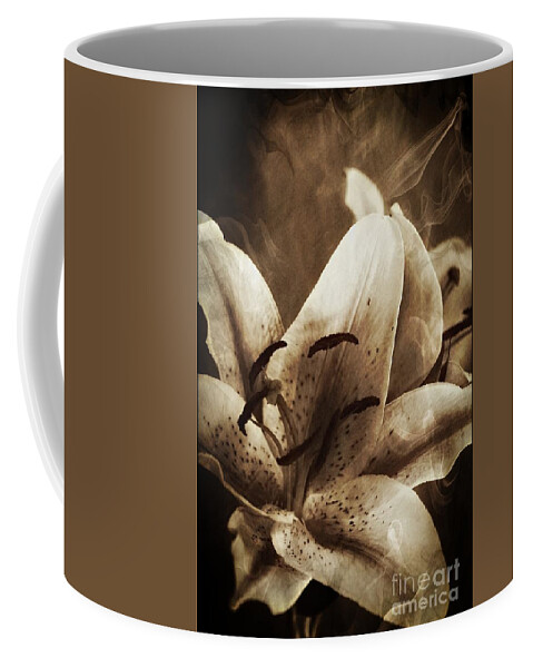 Lily Coffee Mug featuring the photograph Mystical Lilies by Clare Bevan