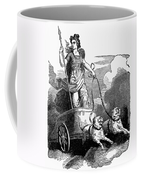 Chariot Coffee Mug featuring the photograph MYTHOLOGY FRIGG aka FREYJA by Granger