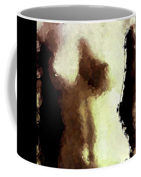 Nude Female Torso Coffee Mug featuring the painting Naked Female Torso by Joan Reese