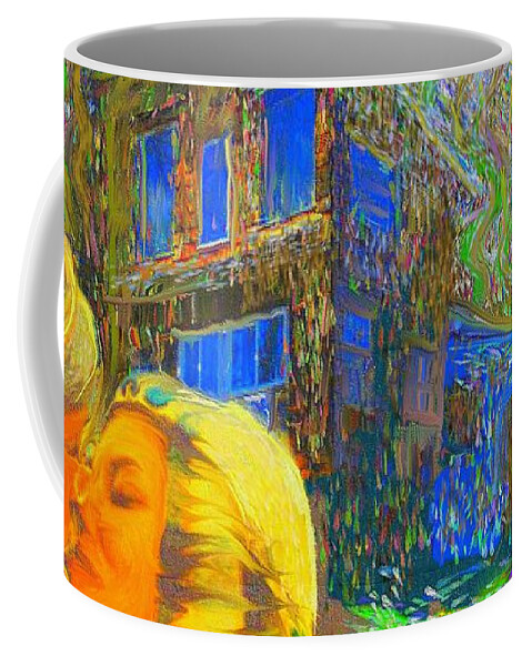 Impressionist Coffee Mug featuring the painting Nalnee and James by Hidden Mountain