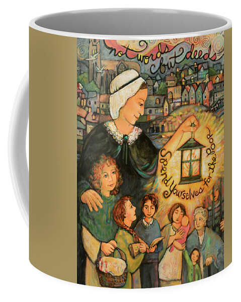 Jen Norton Coffee Mug featuring the painting Nano Nagle, Foundress of the Sisters of the Presentation by Jen Norton