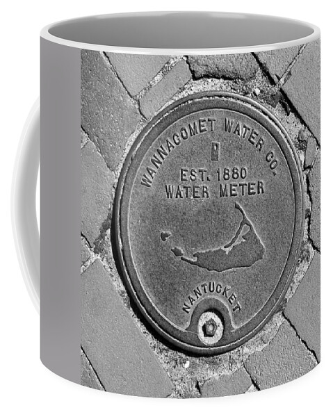 Nantucket Coffee Mug featuring the photograph Nantucket Water Meter Cover by Charles Harden
