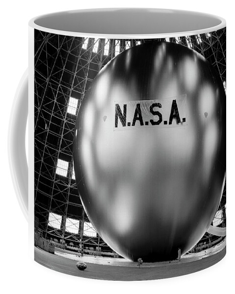 Nasa Coffee Mug featuring the photograph NASA Project Echo Metallic Balloon - 1960 by War Is Hell Store