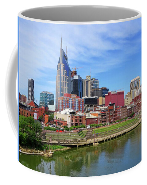 Nashville Coffee Mug featuring the photograph Nashville Skyline by Connor Beekman
