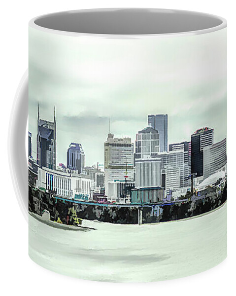 Nashville Coffee Mug featuring the digital art Nashville Tennessee by Bonnie Willis