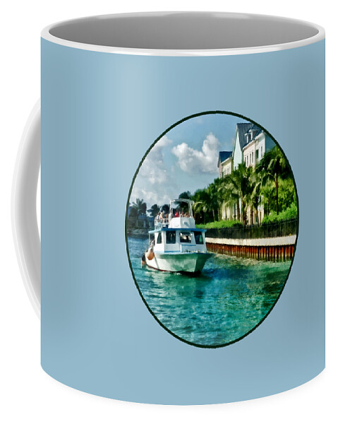 Nassau Coffee Mug featuring the photograph Bahamas - Ferry to Paradise island by Susan Savad