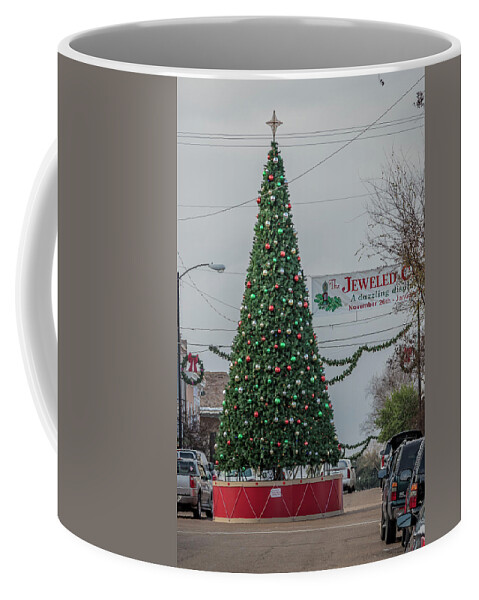 Natchez Mississippi Ms Coffee Mug featuring the photograph Natchez Christmas Tree by Gregory Daley MPSA