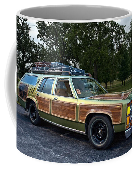 National Coffee Mug featuring the photograph National Lampoons Vacation Truckster Replica by Tim McCullough