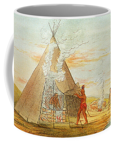 Medical Coffee Mug featuring the photograph Native American Indian Sweat Lodge by Science Source