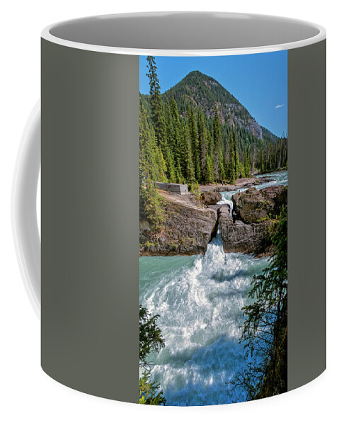 Joan Carroll Coffee Mug featuring the photograph Natural Bridge Yoho National Park Canada by Joan Carroll