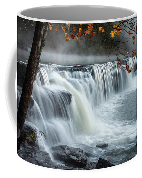 Arkansas Coffee Mug featuring the photograph Natural Dam Falls by James Barber
