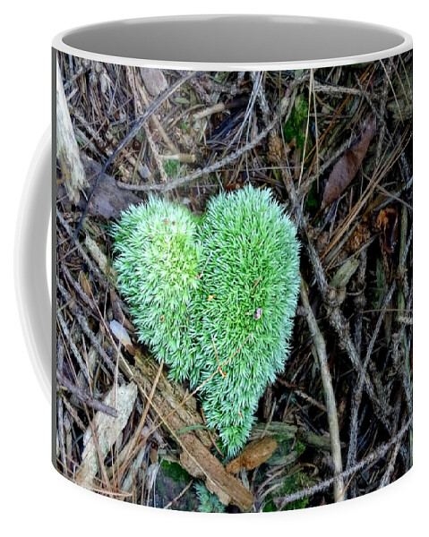 Nature's Heart Coffee Mug featuring the photograph Nature's Heart by Dark Whimsy