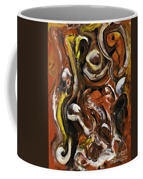 Little Boy Coffee Mug featuring the painting Naughty Boy by James Lavott
