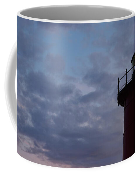 Blue Hour Coffee Mug featuring the photograph Nauset Light lighthouse at sunset by Marianne Campolongo