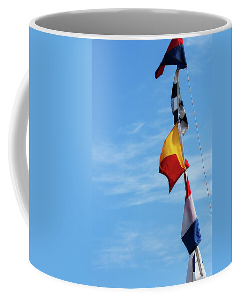 Nautical Flags Coffee Mug featuring the photograph Nautical Flags by Karol Livote