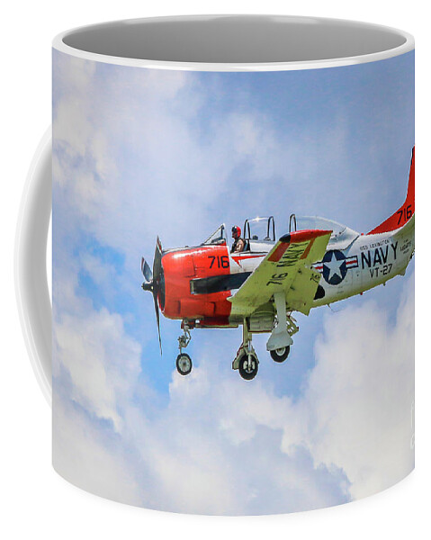 Navy Coffee Mug featuring the photograph Navy Trainer #2 by Tom Claud