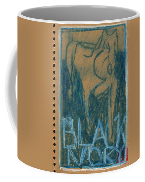 Sketch Coffee Mug featuring the drawing Nb1 P79 by Edgeworth Johnstone